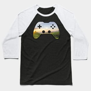 Open World RPG Journey - Gaming Gamer Abstract - Gamepad Controller - Video Game Lover - Graphic Background Baseball T-Shirt